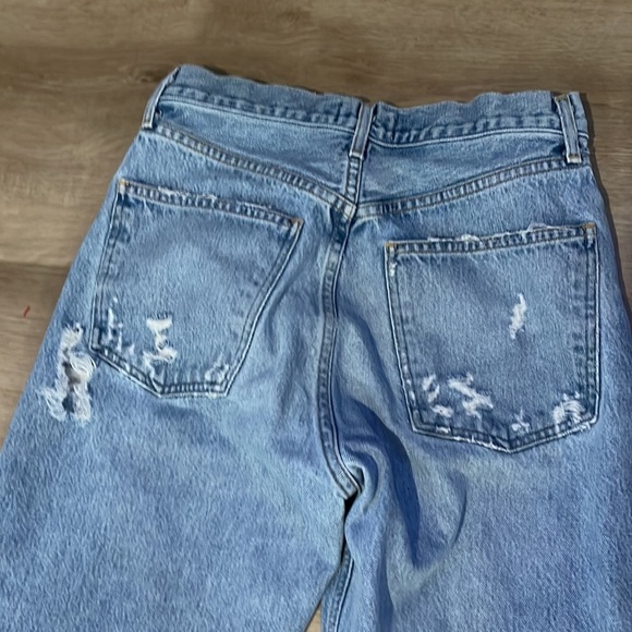 Agolde 90’s Distressed Straight Fit Jeans Sz 26 - Picture 11 of 13